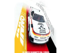 Mazda RX7 (FD3S) LB-Super Silhouette RHD (Right Hand Drive) #41 White with Stripes and Graphics 1/18 Model Car by Inno Models