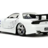 1993 Mazda RX-7 "HKS" White "The Fast and the Furious" (2001) Movie "25 Years of Fast & Furious" Series 1/32 Diecast Model Car by Jada