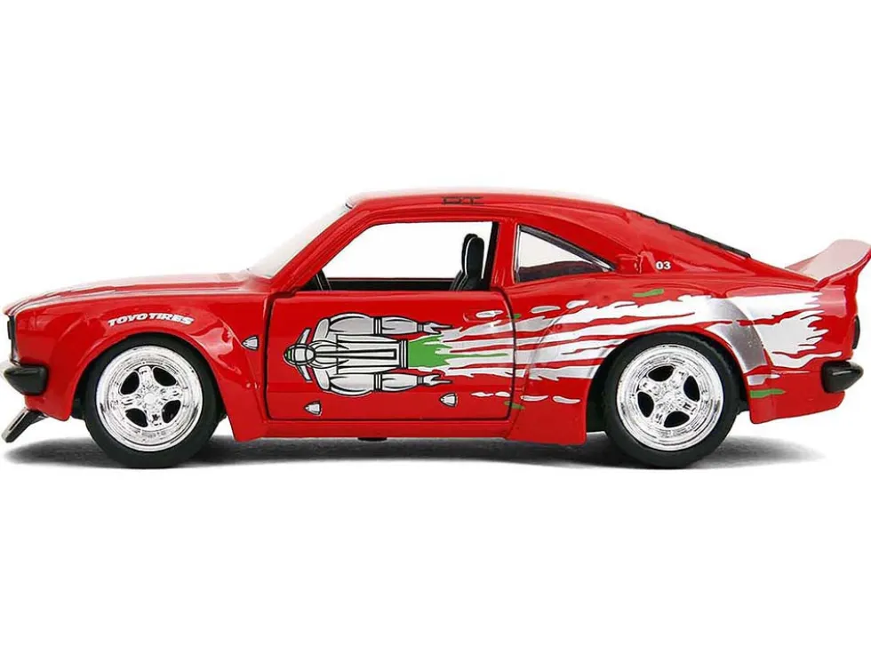 1974 Mazda RX-3 Red with Graphics "Fast & Furious" Series 1/32 Diecast Model Car by Jada