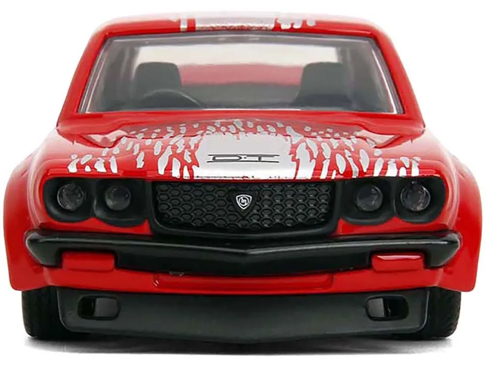 1974 Mazda RX-3 Red with Graphics "Fast & Furious" Series 1/32 Diecast Model Car by Jada