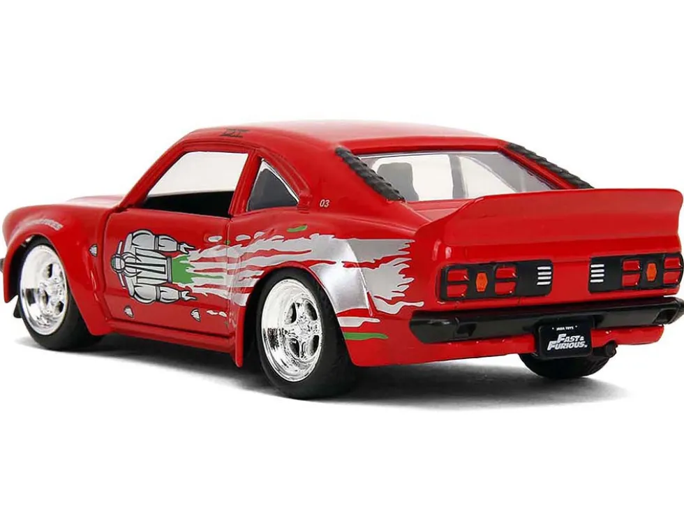 1974 Mazda RX-3 Red with Graphics "Fast & Furious" Series 1/32 Diecast Model Car by Jada