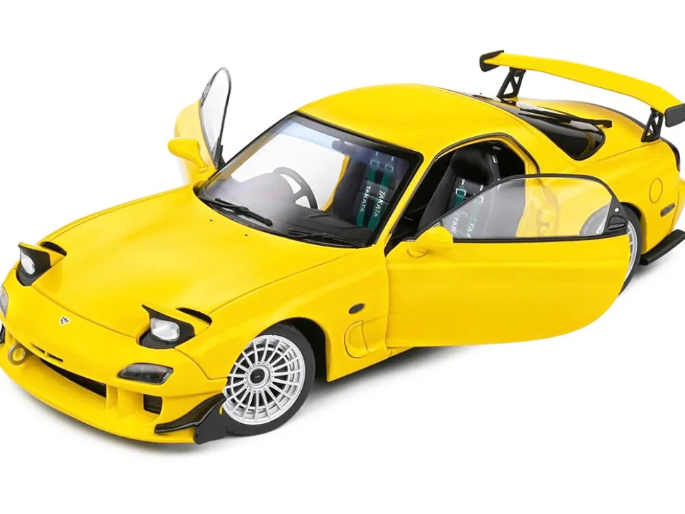 1994 Mazda RX7 Type RS (FD3RS) RHD (Right Hand Drive) Yellow 1/18 Diecast Model Car by Solido