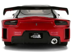 1995 Mazda RX-7 Widebody RHD (Right Hand Drive) "VeilSide" Black and Red Metallic "JDM Tuners" Series 1/24 Diecast Model Car by Jada