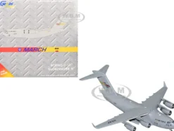 McDonnell Douglas C-17 Globemaster III Transport Aircraft "452nd AMW, March ARB" United States Air Force "Gemini Macs" Series 1/400 Diecast Model Airplane by GeminiJets