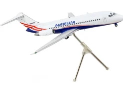 McDonnell Douglas DC 9 15F Commercial Aircraft Ameristar Air Cargo White with Blue and Red Stripes Gemini 200 Series 1/200 Diecast Model Airplane GeminiJets G2AJI1147