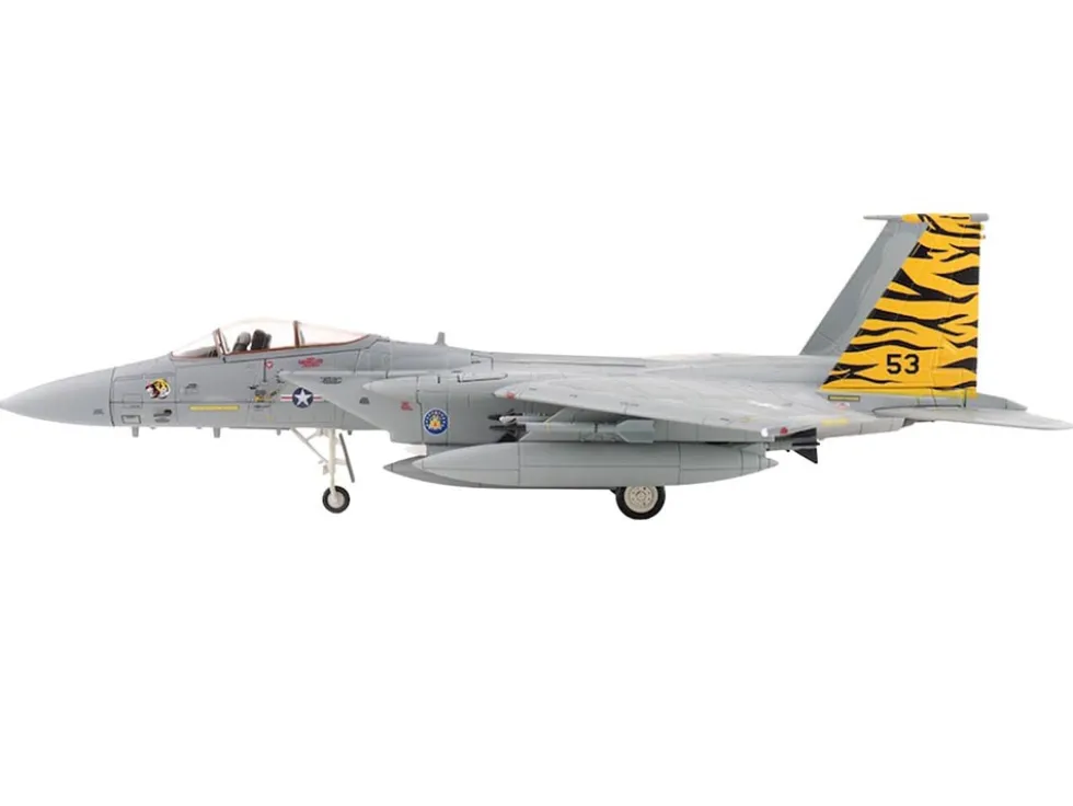 McDonnell Douglas F-15A Eagle Fighter Aircraft "NATO Tiger Meet, 36th TFW, 53rd TFS, Bitburg AFB," (1981) United States Air Force "Air Power Series" 1/72 Diecast Model by Hobby Master