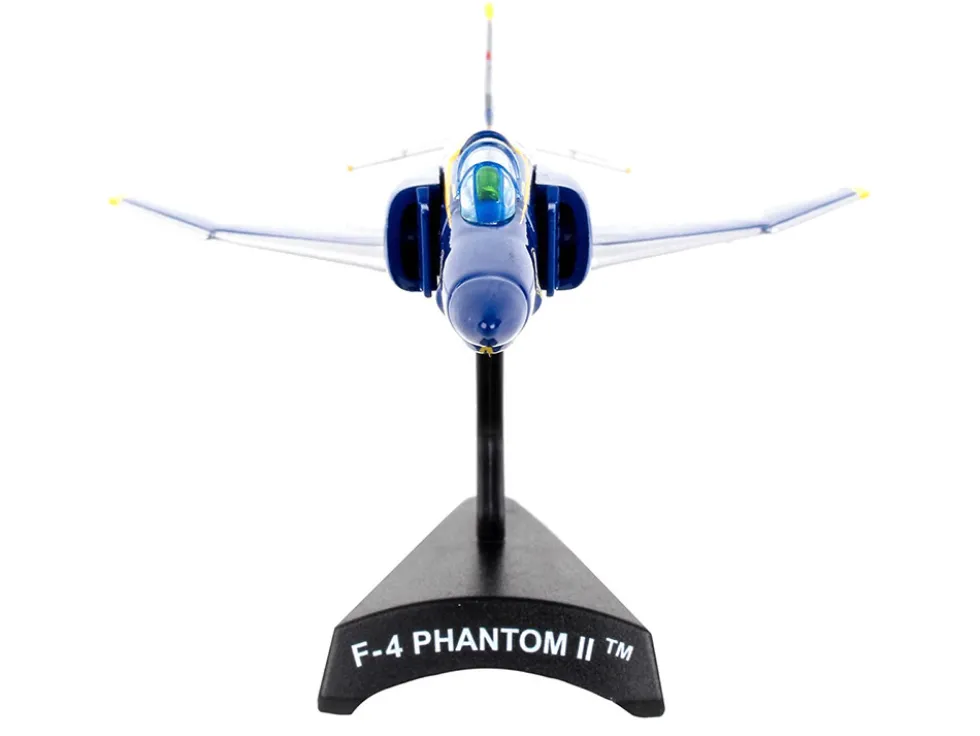 McDonnell Douglas F 4B Phantom II Fighter Aircraft Blue Angels United States Navy 1/155 Diecast Model Airplane Postage Stamp PS5384-5