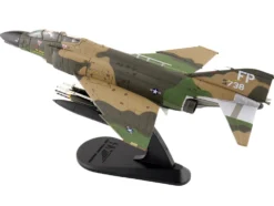 McDonnell Douglas F-4D Phantom II Fighter-Bomber Aircraft "66-8738, Night Owl, 497th TFS, Ubon RTAFB, Thailand" (1972) United States Air Force "Air Power Series" 1/72 Diecast Model by Hobby Master