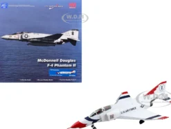 McDonnell Douglas F-4E Phantom II Fighter-Bomber Aircraft "Thunderbirds No.1 Plane, 1973/74 Season" United States Air Force "Air Power Series" 1/72 Diecast Model by Hobby Master