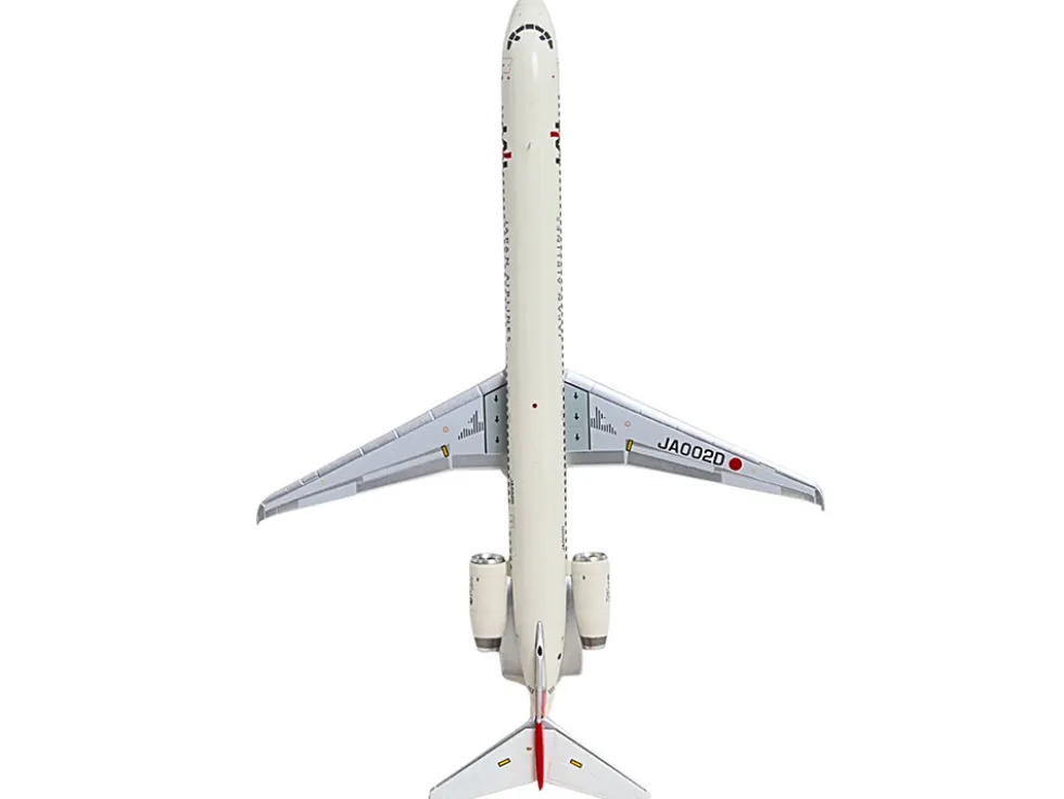 McDonnell Douglas MD-90 Commercial Aircraft "Japan Airlines" (JA002D) White with Red Tail "Gemini 200" Series 1/200 Diecast Model Airplane by GeminiJets