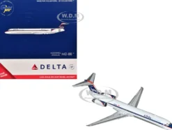 McDonnell Douglas MD-88 Commercial Aircraft "Delta Air Lines" (N925DL) White with Blue and Red Graphics 1/400 Diecast Model Airplane by GeminiJets