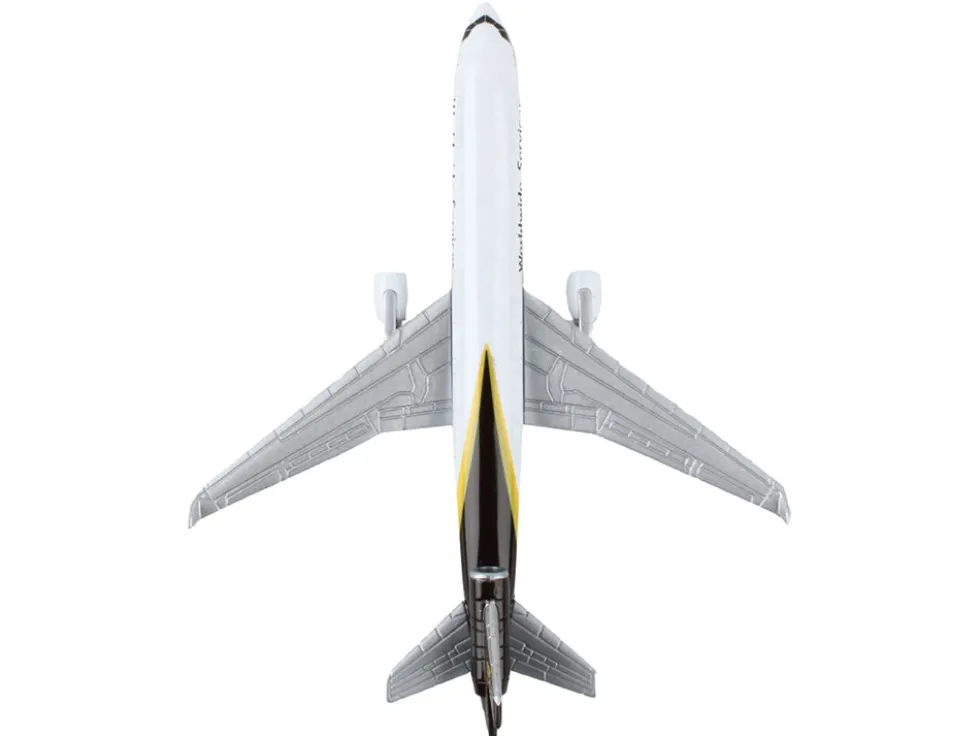 McDonnell Douglas MD-11 Commercial Aircraft "UPS Worldwide Services" (N281UP) White with Brown Tail Diecast Model Airplane by Daron