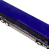 2001 MCI D4000 Coach Bus "Gray Line of Alaska" Dark Blue with Stripes "Vintage Bus & Motorcoach Collection" Limited Edition to 504 pieces Worldwide 1/87 (HO) Diecast Model by Iconic Replicas