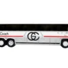 1980 MCI MC-9 Crusader II Intercity Coach Bus Toronto Guelph Ontario Canada Gray Coach Vintage Bus & Motorcoach Collection 1/87 HO Diecast Model Iconic Replicas 87-0330