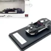 McLaren Elva Convertible #4 Carbon Black with White and Red Stripes 1/64 Diecast Model Car LCD Models LCD64022CBU