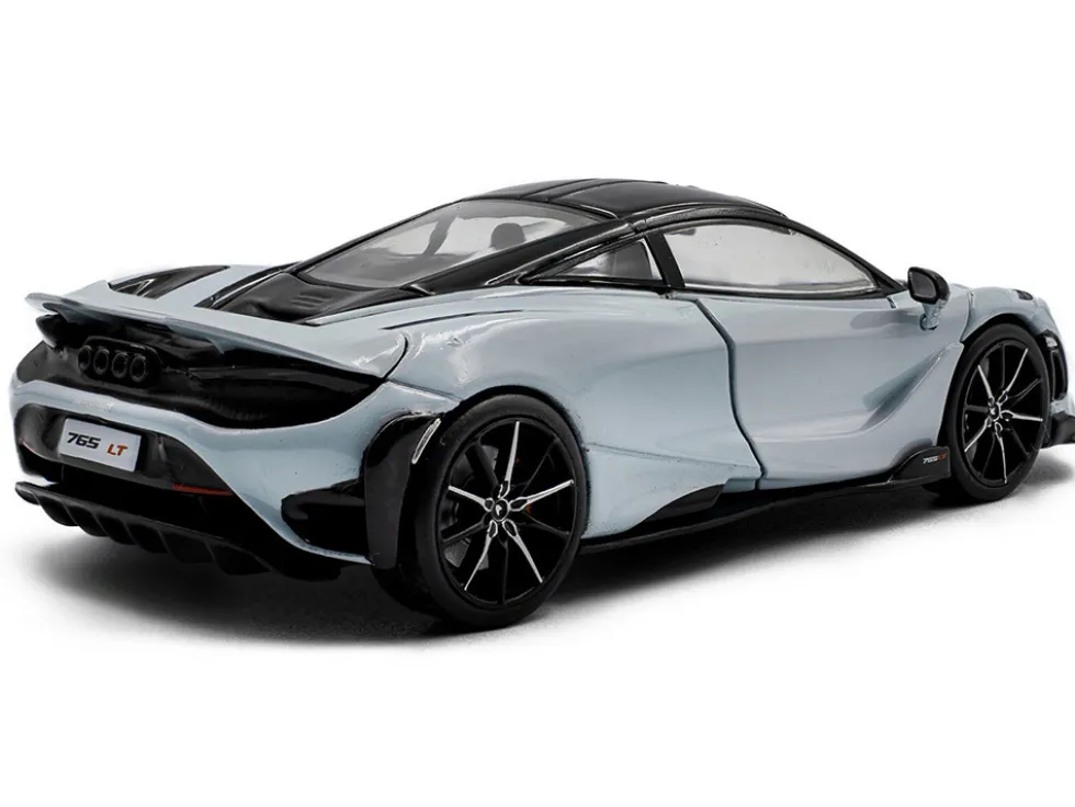 2020 McLaren 765LT Ceramic Gray with Black Top 1/43 Diecast Model Car by Solido
