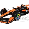 McLaren MCL38 #81 Oscar Piastri "OKX" Formula One F1 "Miami GP" (2024) with Display Case 1/24 Diecast Model Car by Bburago