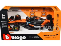 McLaren MCL39 #81 Oscar Piastri "OKX" Formula One F1 "Australian GP" (2025) "Race" Series 1/43 Diecast Model Car by Bburago