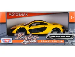 McLaren P1 Yellow 1/24 Diecast Model Car Motormax 79325