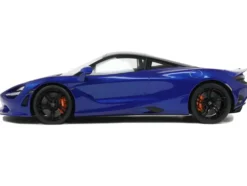 2023 McLaren 750S Coupe Blue Metallic with Black Top 1/18 Model Car by GT Spirit
