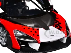 McLaren Senna #22 Black with Red and White Graphics "GT Racing" Series 1/24 Diecast Model Car by Motormax
