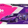 McLaren Senna GTR Midnight Purple Metallic with Black Top "HCFC 2025 Limited Edition" 1/64 Diecast Model Car by Trends Hobby