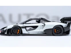 McLaren Senna GTR Silica White with Black Top 1/18 Model Car by Autoart