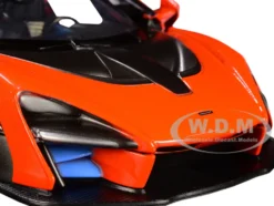 McLaren Senna Orange Metallic Black Timeless Legends 1/24 Diecast Model Car Motormax 79355