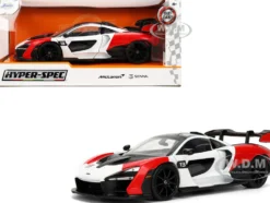 McLaren Senna Red and White with Carbon Hood and Top 