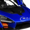 McLaren Senna Trophy Kyanos Blue Black Carbon Accents 1/18 Model Car Autoart 76079