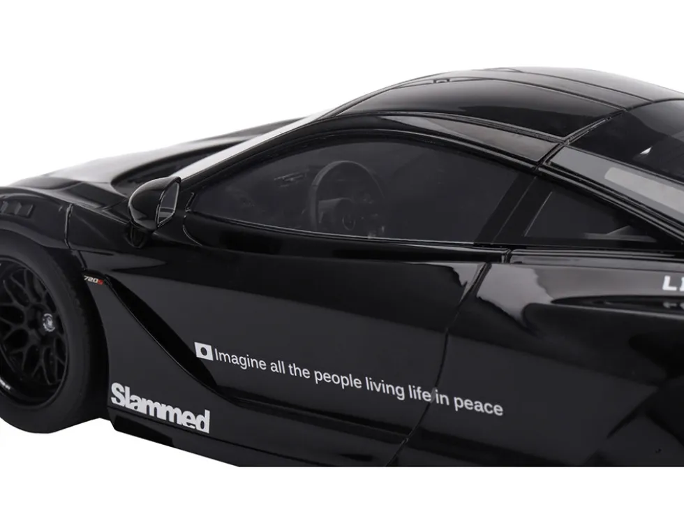 McLaren 720S "LB-Works" Black "Tokyo Auto Salon 2024" 1/18 Model Car by Top Speed