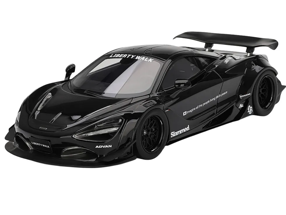 McLaren 720S "LB-Works" Black "Tokyo Auto Salon 2024" 1/18 Model Car by Top Speed