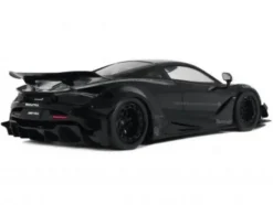 2023 McLaren 720S "LB-Works - Liberty Walk" Black 1/18 Model Car by GT Spirit