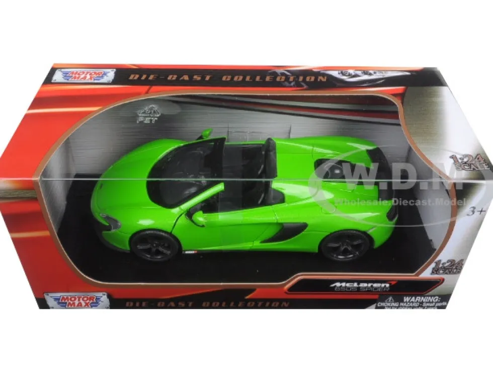 McLaren 650S Spider Green 1/24 Diecast Model Car Motormax 79326