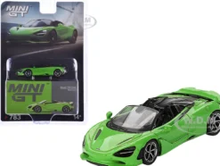 McLaren 750S Spider Mantis Green Limited Edition 1/64 Diecast Model Car by Mini GT
