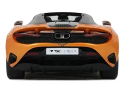 2024 McLaren 750S Spider Orange Metallic 1/18 Model Car by GT Spirit