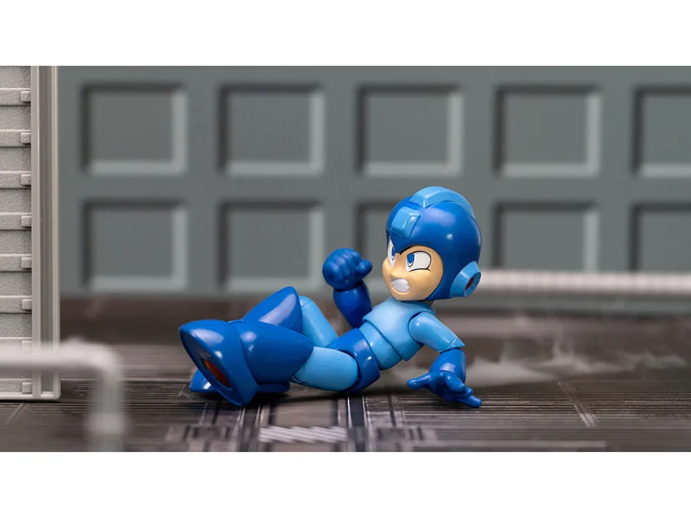 Mega Man 4 5 Moveable Figure with Accessories and Alternate Head and Hands Mega Man 1987 Video Game model Jada 34221