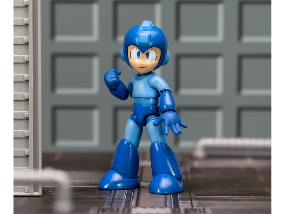 Mega Man 4 5 Moveable Figure with Accessories and Alternate Head and Hands Mega Man 1987 Video Game model Jada 34221