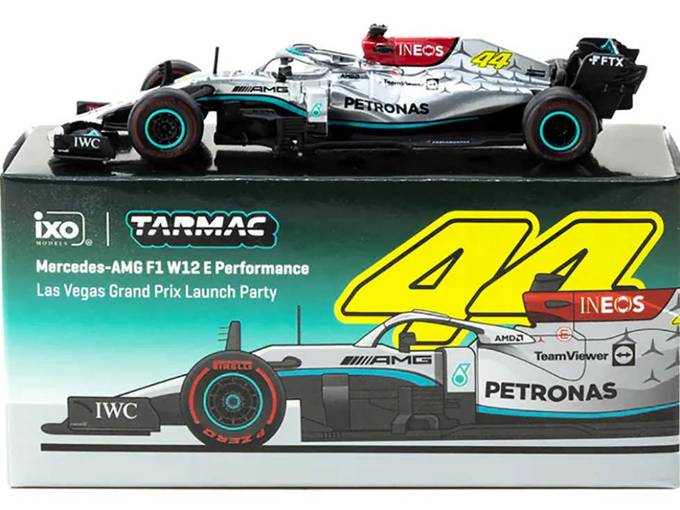 Mercedes-AMG F1 W12 E Performance Formula One F1 "Las Vegas Grand Prix Launch Party" "Global64" Series 1/64 Diecast Model Car by Tarmac Works