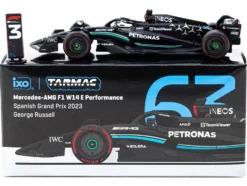 Mercedes-AMG F1 W14 E Performance #63 George Russell 3rd Place Formula One F1 "Spanish GP" (2023) "Global64" Series 1/64 Diecast Model Car by Tarmac Works