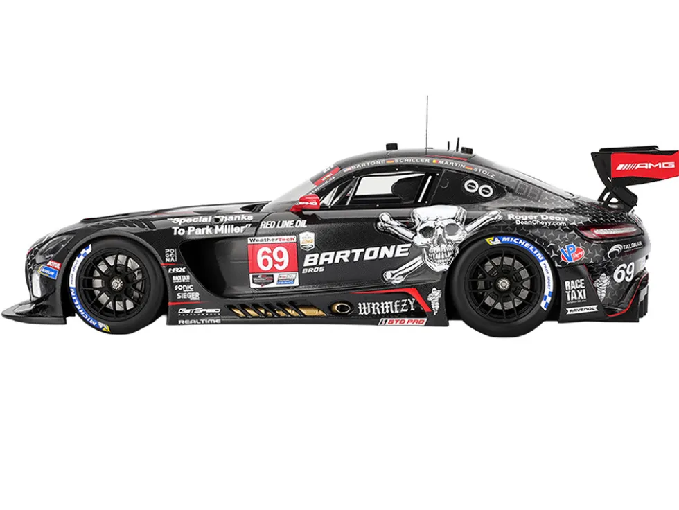 Mercedes-AMG GT3 EVO #69 Anthony Bartone - Maxime Martin - Fabian Schiller - Luca Stolz "GetSpeed" IMSA "24 Hours of Daytona" (2025) 1/18 Model Car by Top Speed