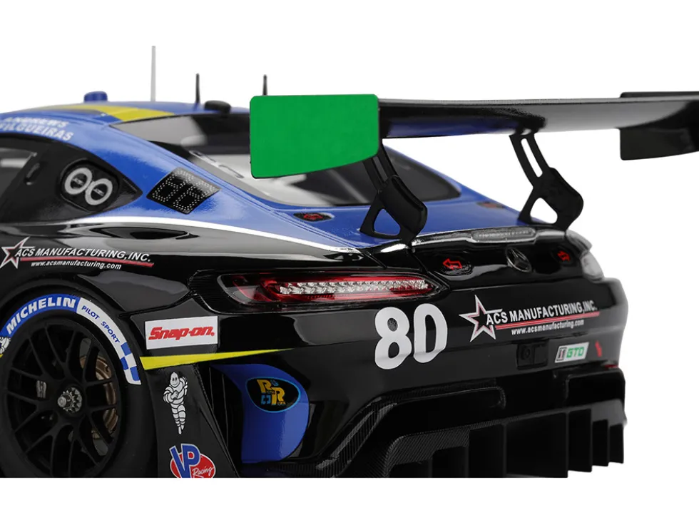 Mercedes-AMG GT3 EVO #80 Scott Andrews - Ralf Aron - Eric Filgueiras - Dan Knox "Lone Star Racing" IMSA "24 Hours of Daytona" (2025) 1/18 Model Car by Top Speed
