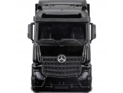 Mercedes-Benz Actros Gigaspace Car Transporter Black and Mercedes-AMG F1 W15 E Performance #63 George Russell