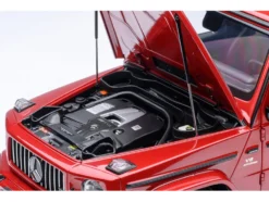 2019 Mercedes-Benz AMG G63 Cardinal Red Metallic 1/18 Model Car by Autoart