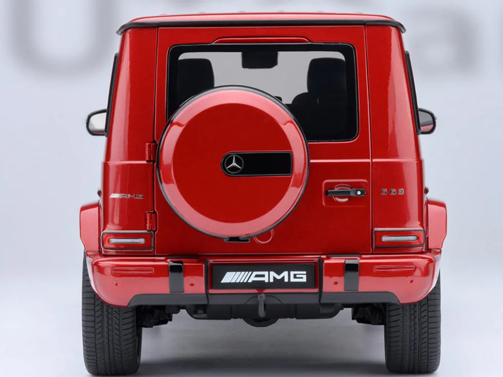 2019 Mercedes-Benz AMG G63 Cardinal Red Metallic 1/18 Model Car by Autoart