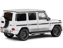 2022 Mercedes-Benz AMG G63 Diamond White Metallic with Graphics 1/43 Diecast Model Car by Solido