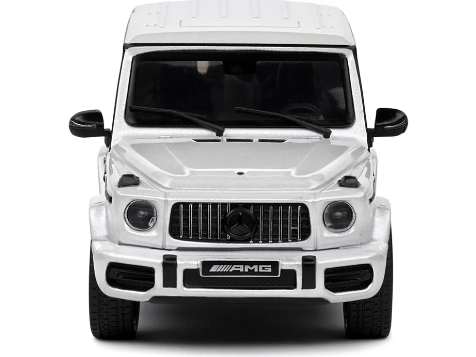 2022 Mercedes-Benz AMG G63 Diamond White Metallic with Graphics 1/43 Diecast Model Car by Solido