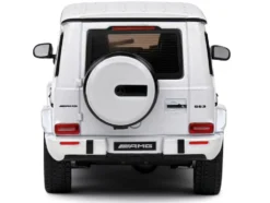 2022 Mercedes-Benz AMG G63 Diamond White Metallic with Graphics 1/43 Diecast Model Car by Solido