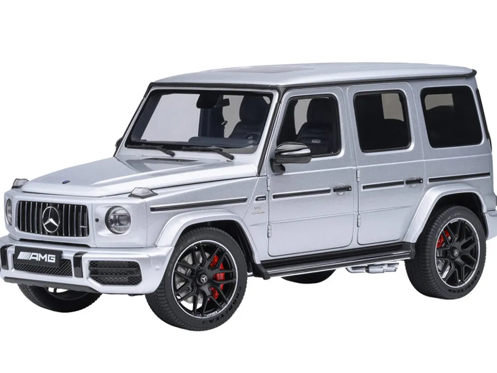 2019 Mercedes-Benz AMG G63 Iridium Silver Metallic 1/18 Model Car by Autoart