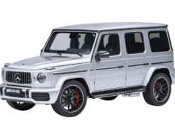 2019 Mercedes-Benz AMG G63 Iridium Silver Metallic 1/18 Model Car by Autoart